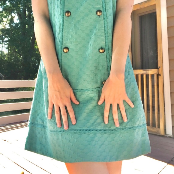 SOLD - Anthropologie Pinafore Smock Dress 👗 - Picture 3 of 9